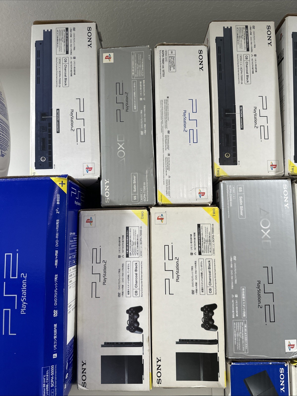 Sony PlayStation 2 PS2 Slim Empty Retail Box Only - Black - No Console