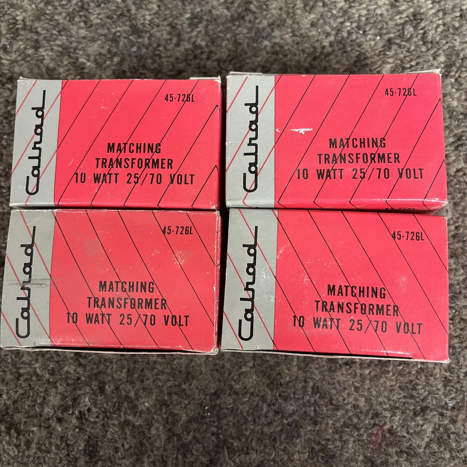 Lot Of 4 Calrad 45-726L Transformer 10 Watt 25/70 Volt