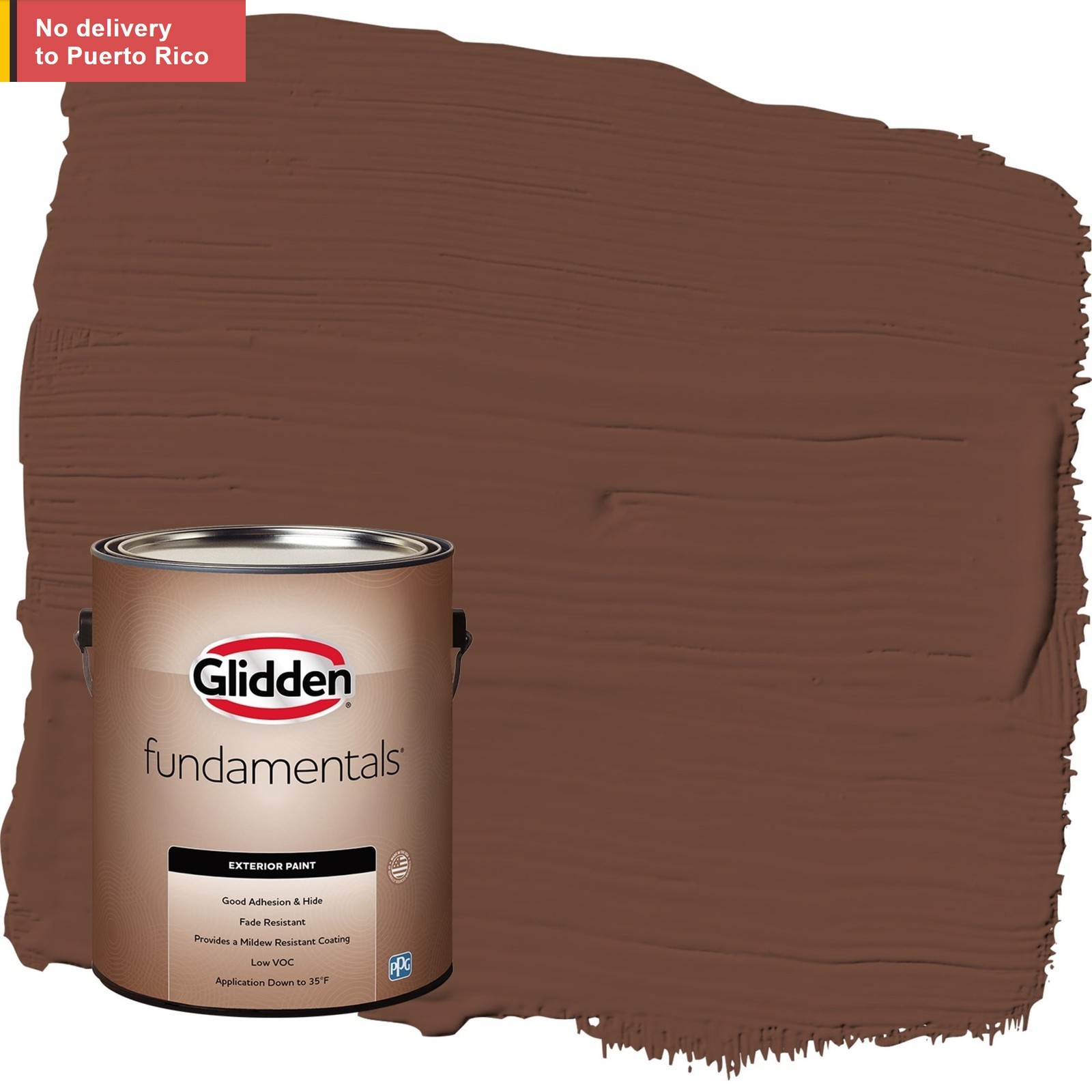 Fundamentals Bird House Brown / Brown Satin Exterior Paint,1Gallon delivery fast