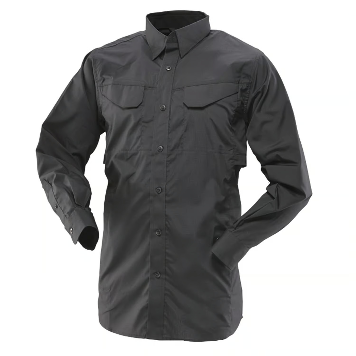 TRU-SPEC TACTICAL RESPONSE 1052007 LS 24-7 MEN'S FIELD SHIRT SIZE 2XL BLACK NWT