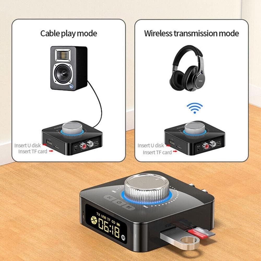 Bluetooth AUX Receiver for Car Stereo Wireless Audio Adapter Hands Free Music