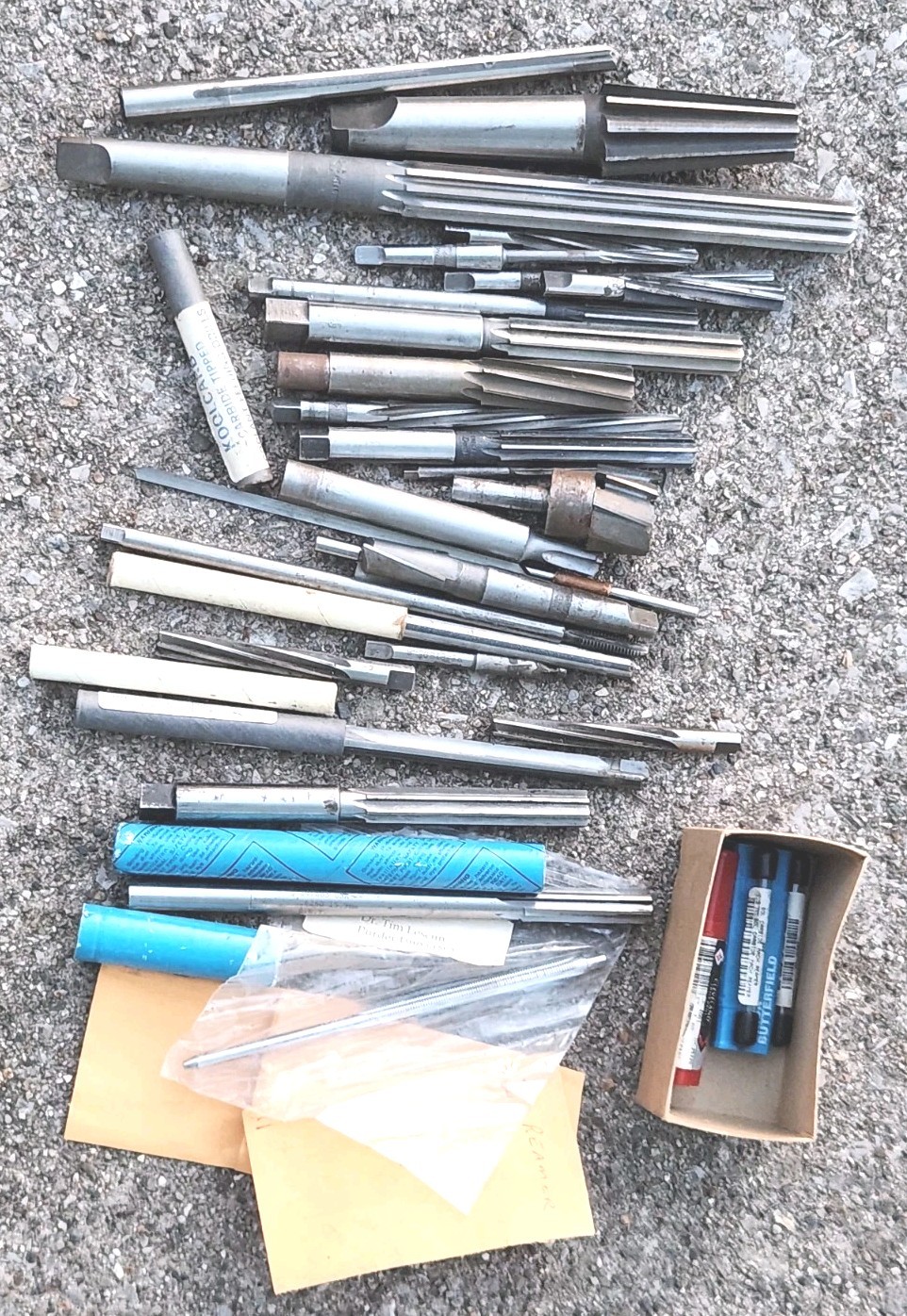 Lot of 35 Machinist Tools Reamers Various Brands Cleveland, HS & More