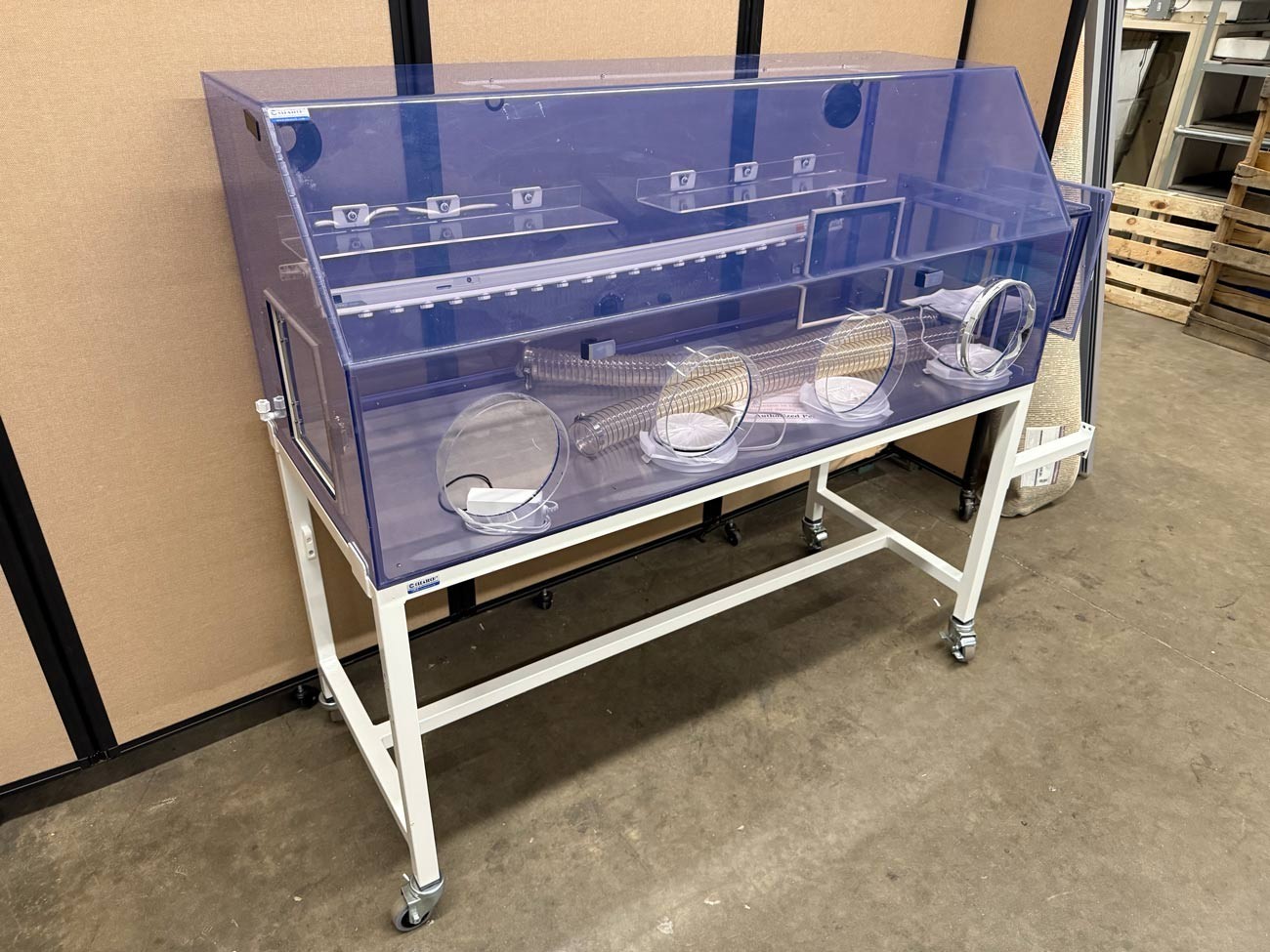 Used Cleatech Isolation Laboratory Glovebox 4-Port