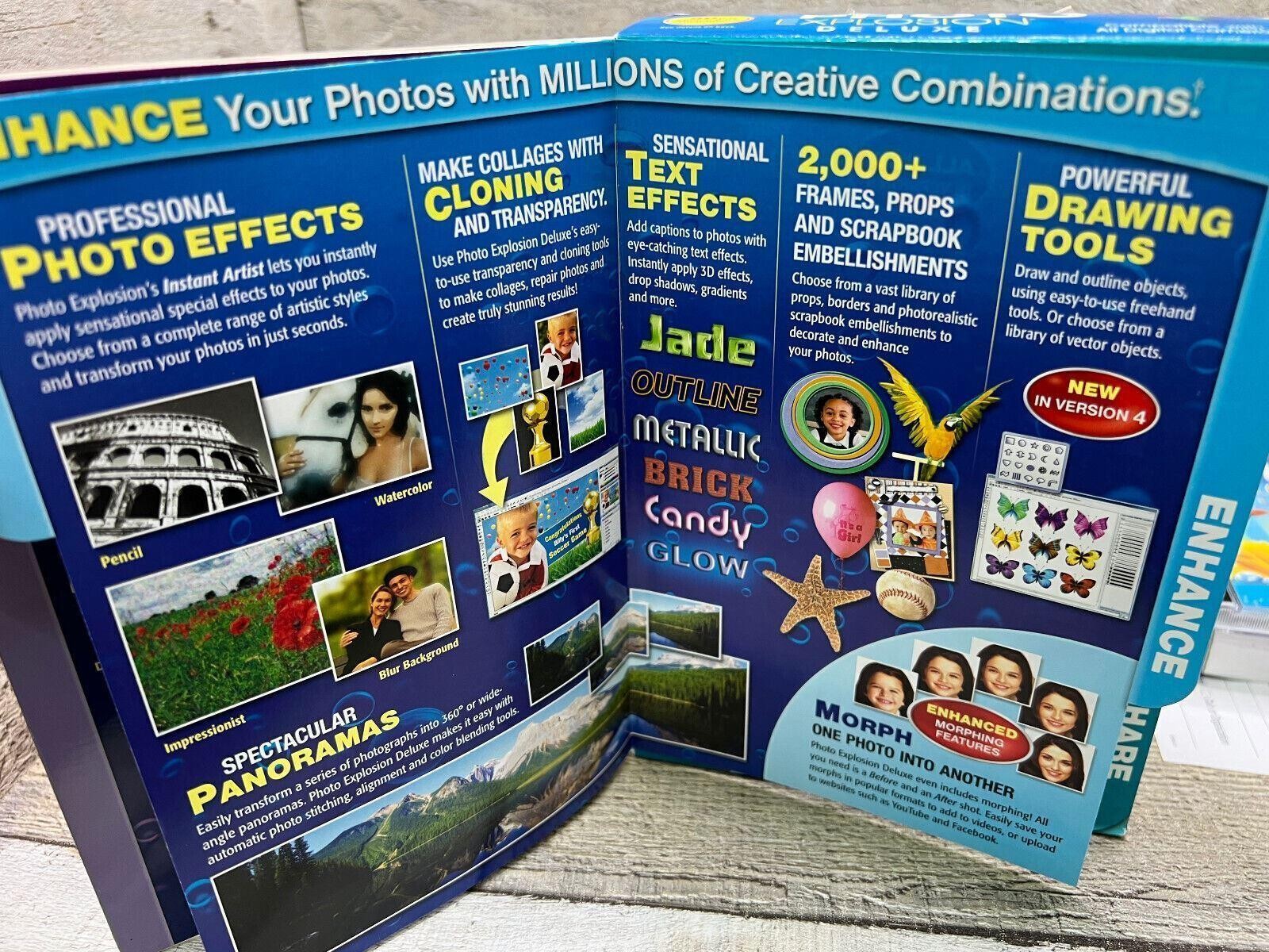 Nova Photo Explosion Deluxe 4.0 PC Software Digital Editing Windows XP Vista 7