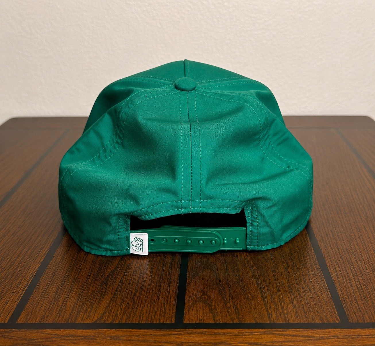 Good Good Golf Script Rope Snapback Hat Green White Adjustable Performance Cap