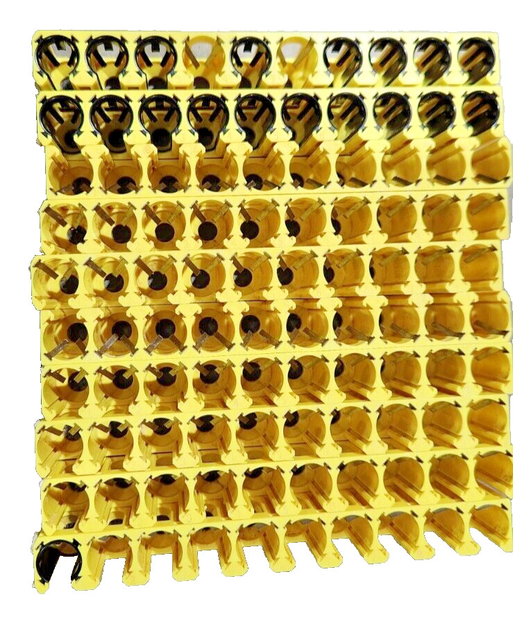 BECKMAN COULTER OLYMPUS AU400 AU480 AU640 SAMPLE RACK LOT 10X YELLOW