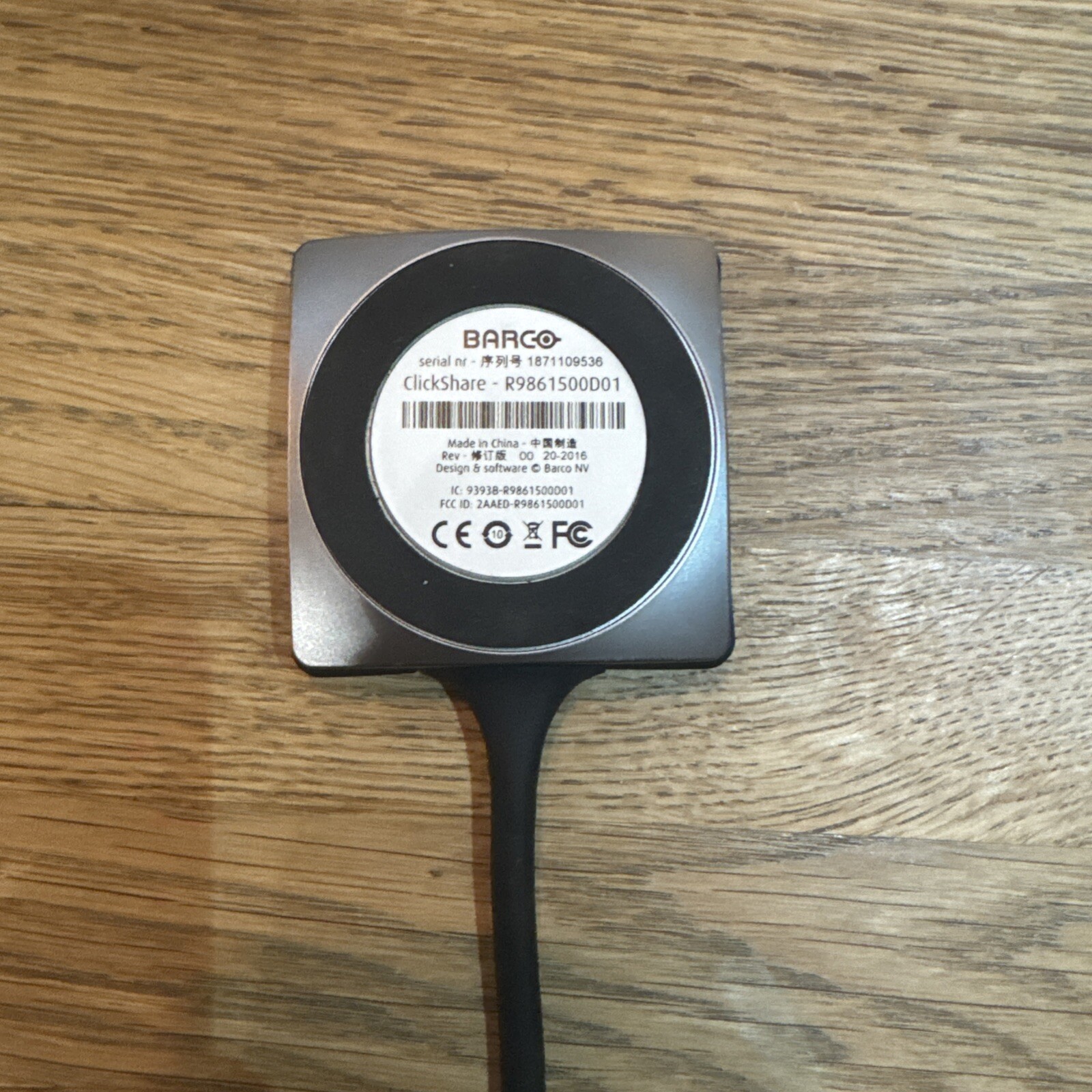 Barco ClickShare Button Switch Wireless Conference Presentation (R9861500D01)#6J