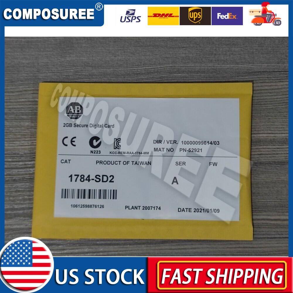 New AB 1784-SD2 Secure Digital Memory Card 2GB in Bag Sealed 1784SD2 US Free Tax