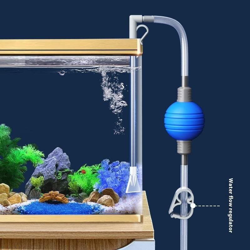 Fish Tank Water Changer Aquarium Gravel Cleaner Syphon Vacuum Water Pipe