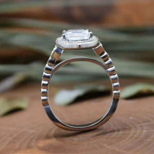 3.50 Ct Round Cut White Diamond Lab-Created Wedding Ring 925 Sterling Silver