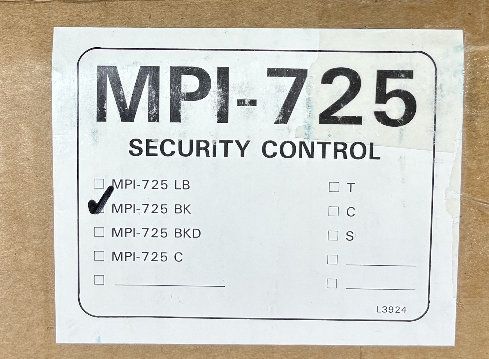 Moose Mpi-725 Security Control Alarm System with Accessories