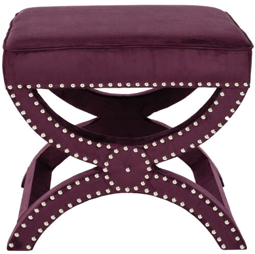 Safavieh Mystic Ottoman Silver Nail Heads, Reduced Price 2172707142 MCR4645F