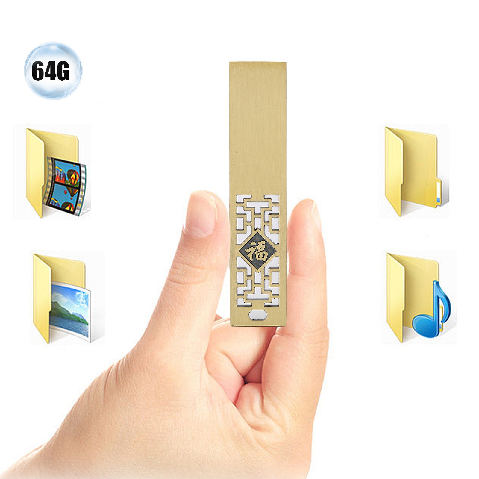 U Disk Metal Memory Stick For Video Projection Use Excellent