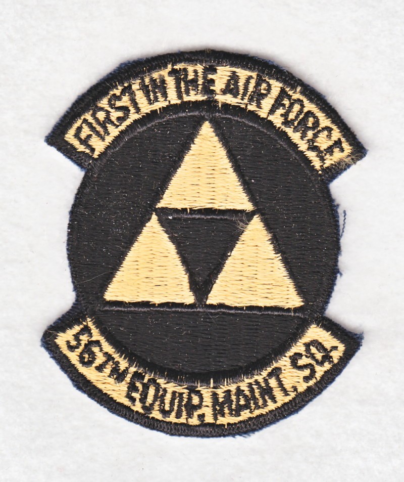 USAF Air Force Patch:  56th Equipment Maintenance Squadron - 2 1/2"