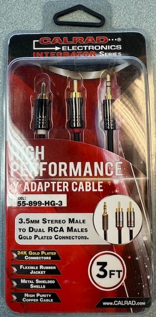 Calrad Electronics - High performance Y Cable Adapter 55-899-HG-3  3FT
