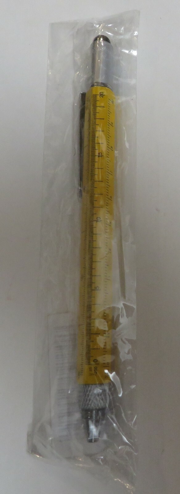 Yellow Ruler Screwdriver Pen Pocket Multi-Tool By EdgeWorks