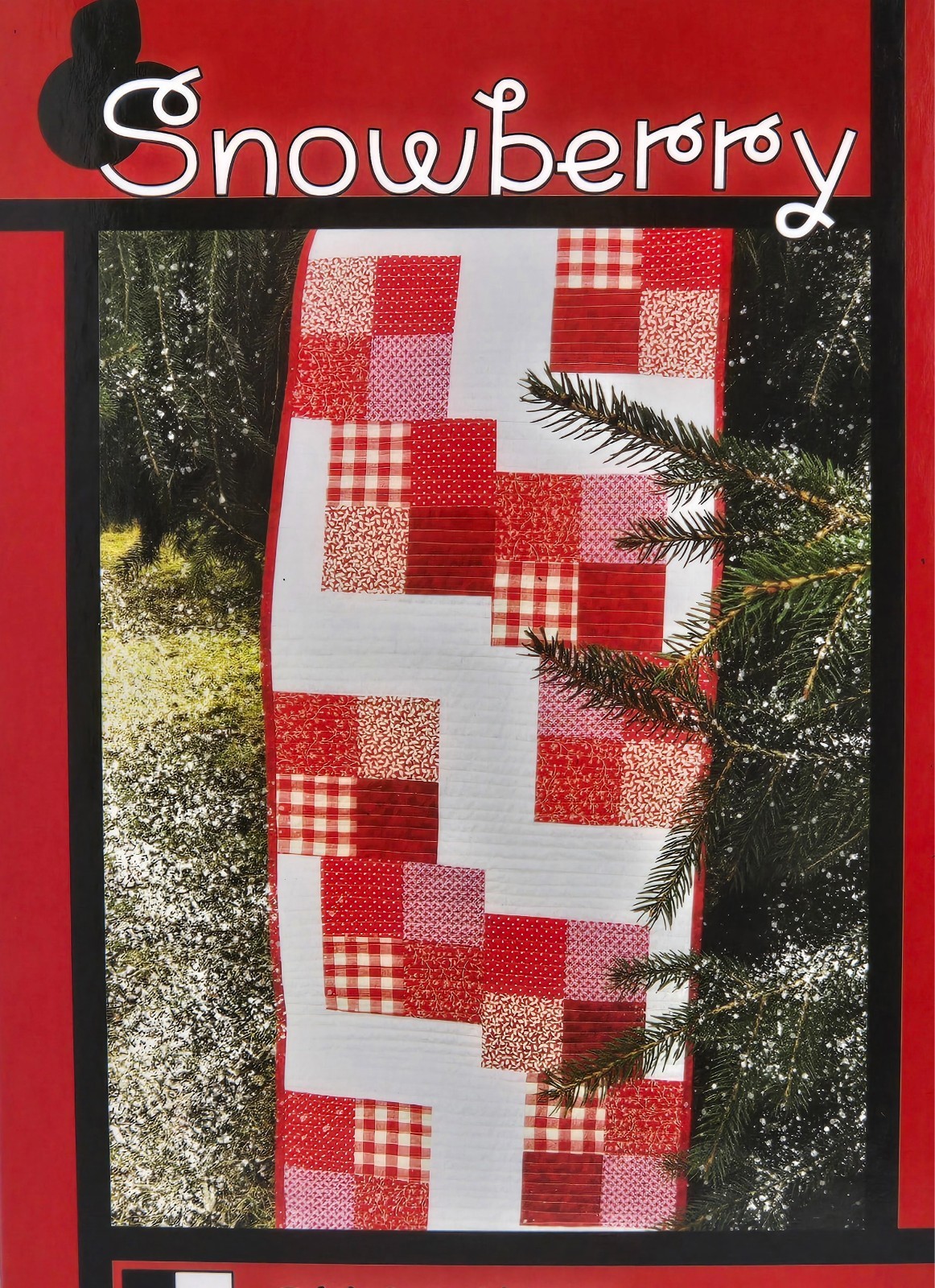 SNOWBERRY Table Runner Pattern by Tricia Lynn Maloney for  Villa Rosa Designs