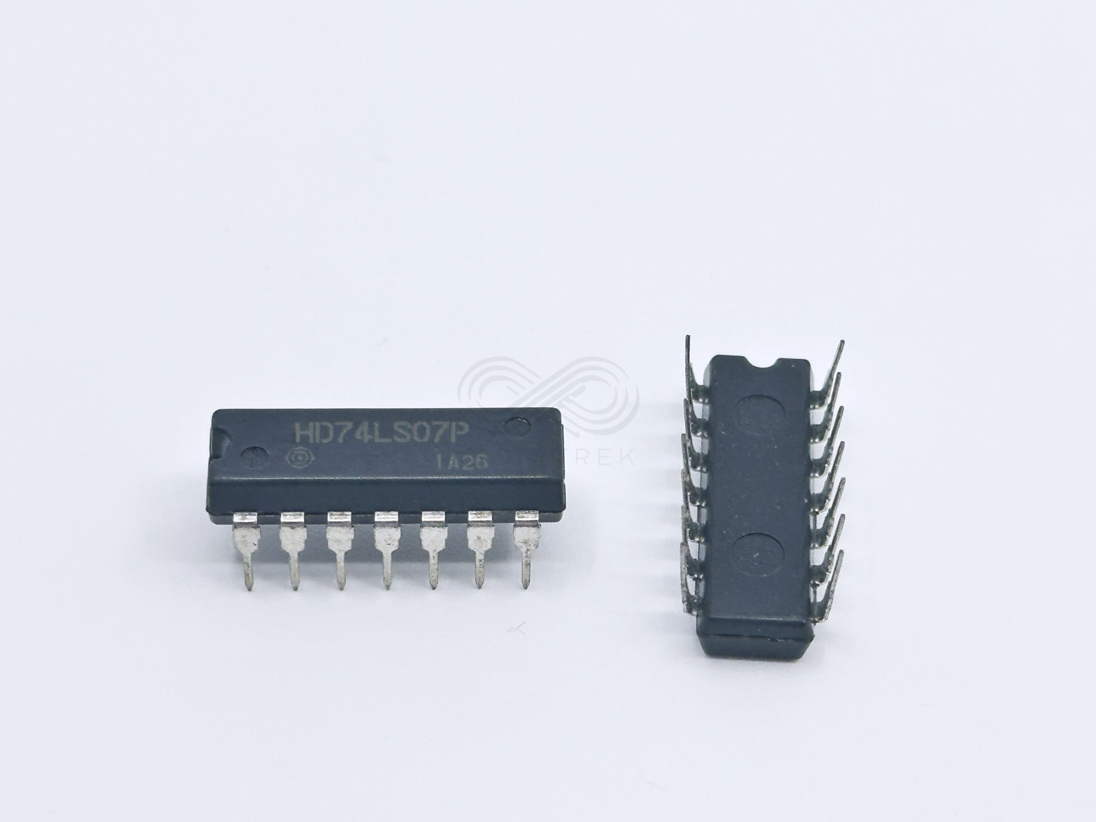 2PCS HD74LS07P Hitachi Hex Buffer Driver IC  Open Collector DIP-14
