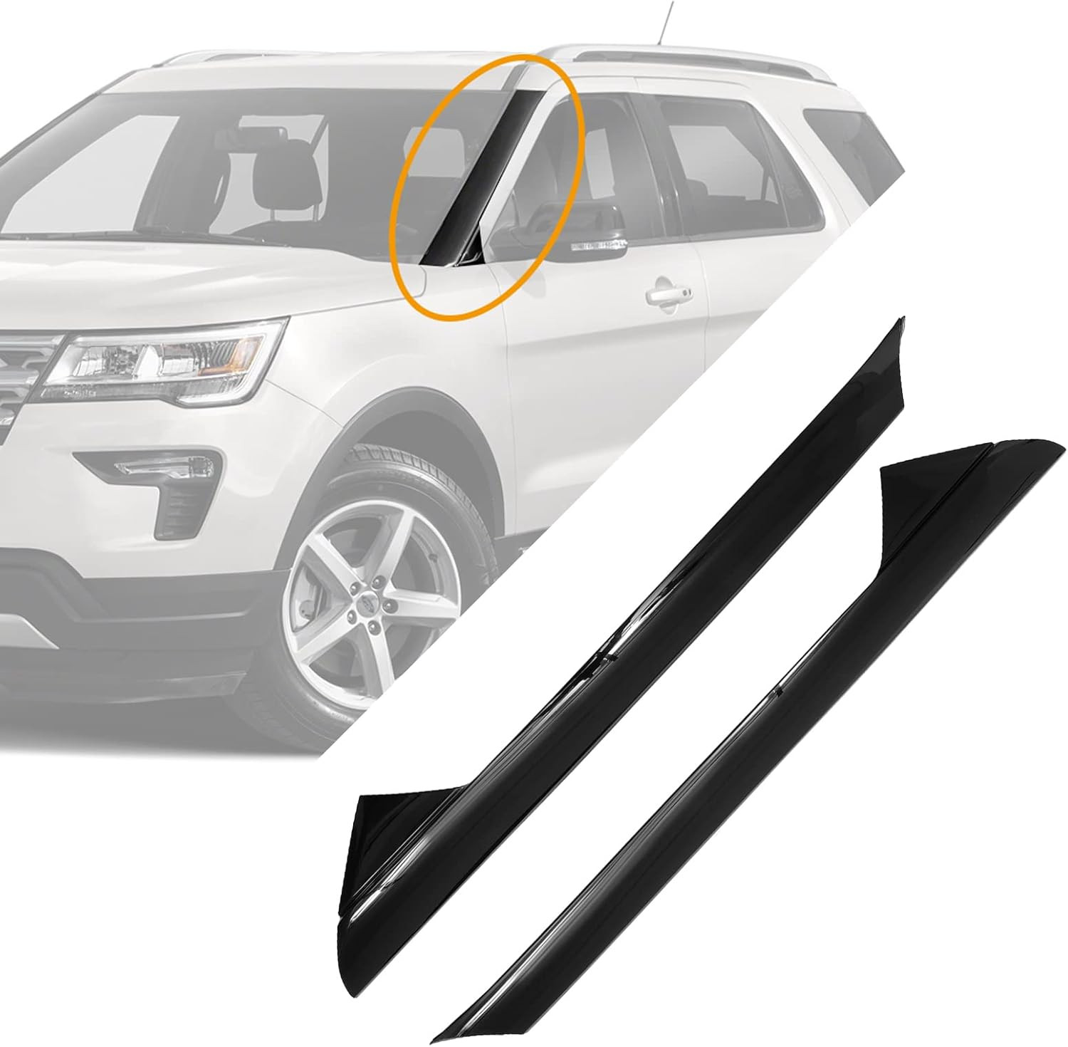 Windshield A Pillar Trim Molding 2011-2019 Ford Explorer Front Left Right Outer