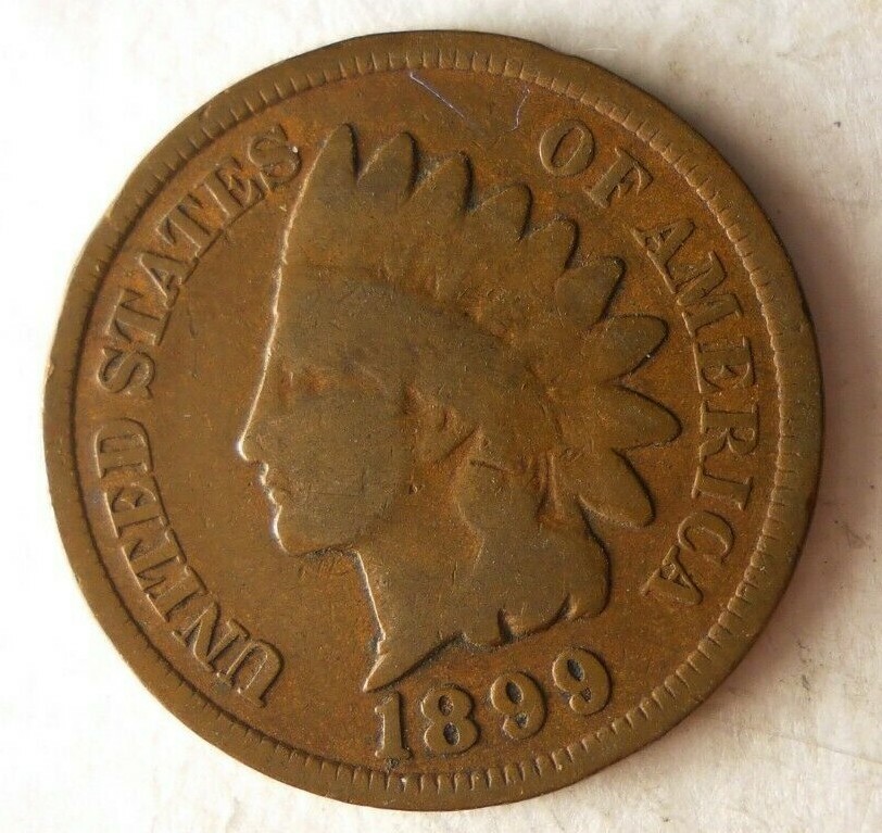 1899 UNITED STATES CENT - Indian Head - FREE SHIP - INDIAN HEAD BIN