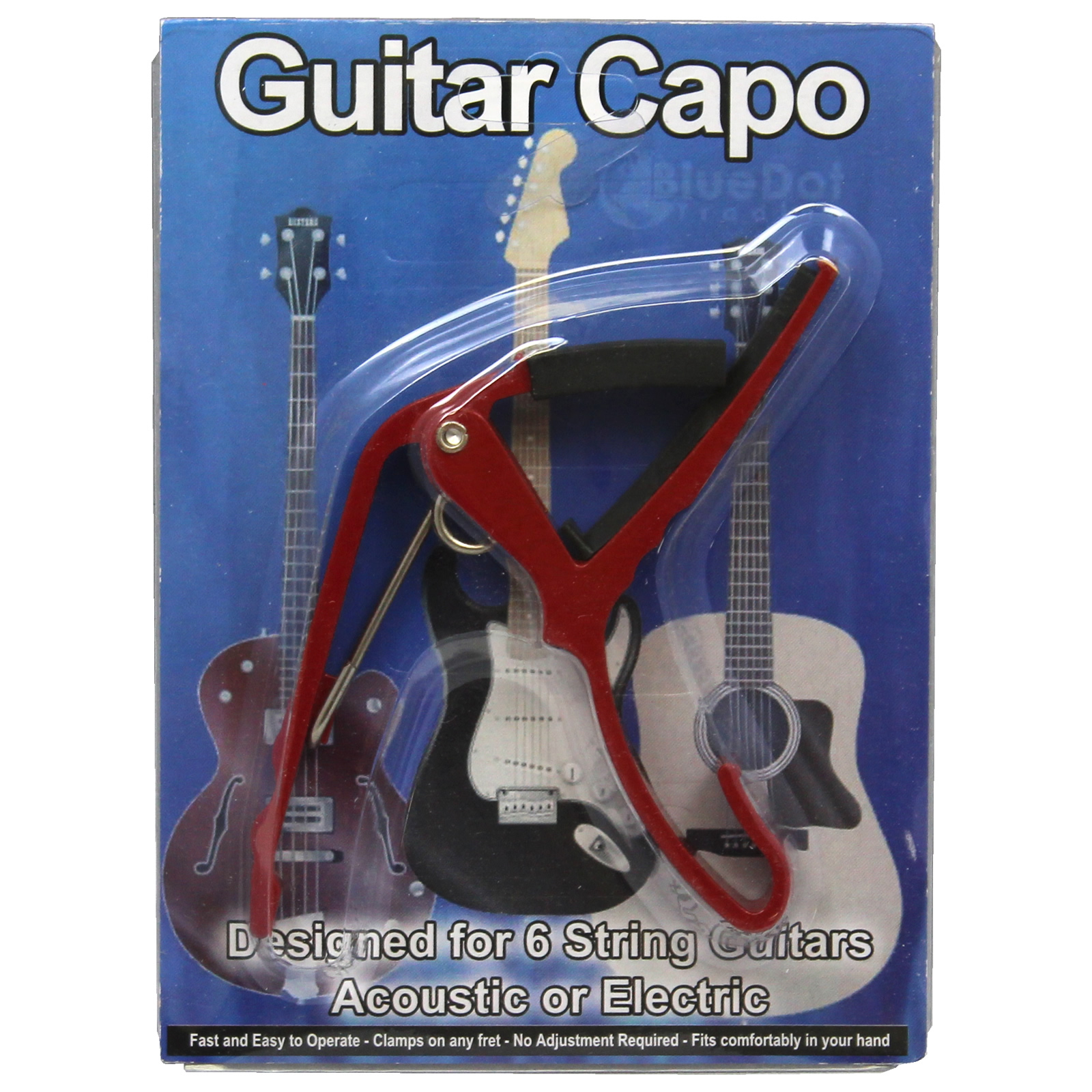 Classic Guitar Quick Change Clamp Key RED Guitar Capo Acoustic Electric~FREE SH