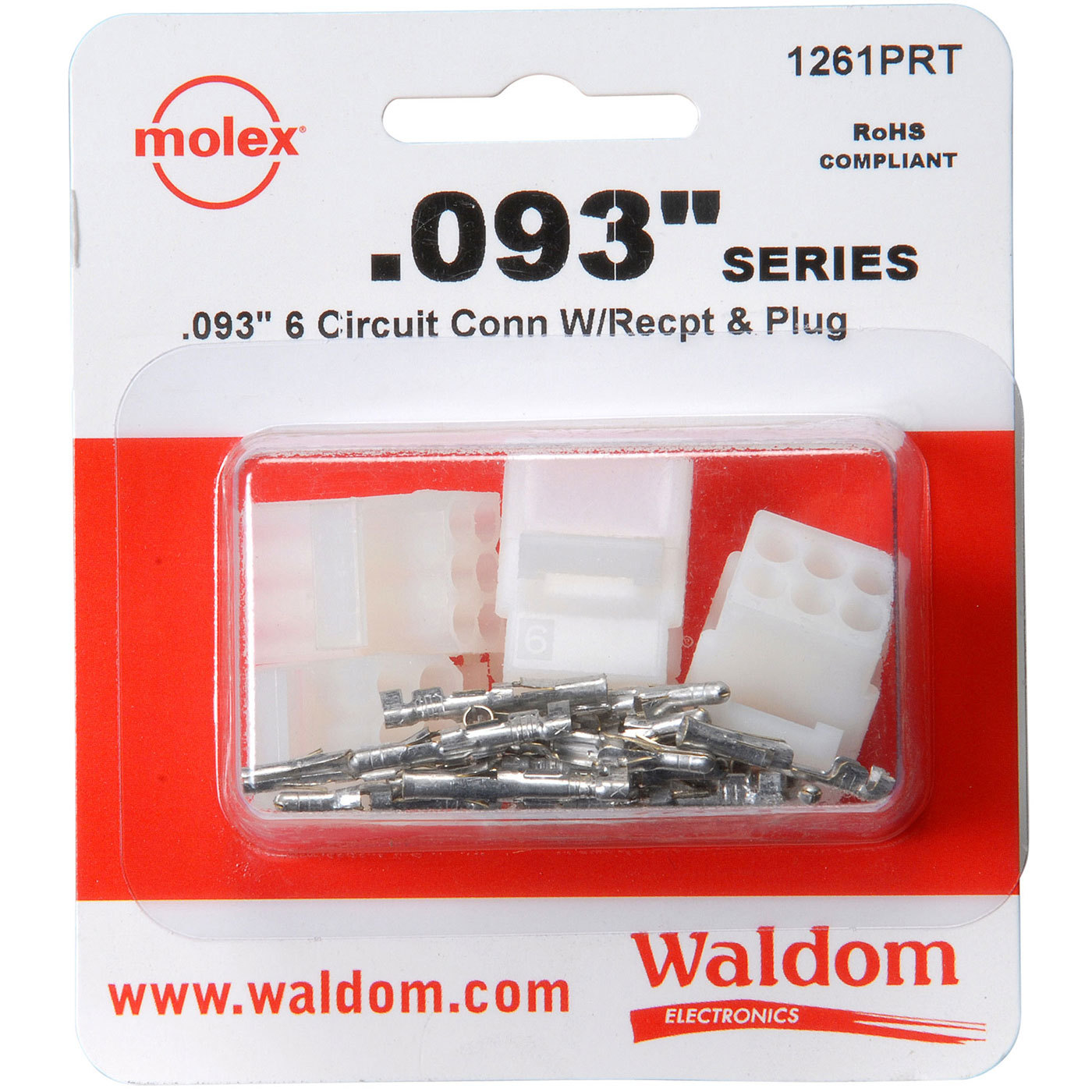 Molex 6-Pin Connector Kit 0.093" 2 Sets