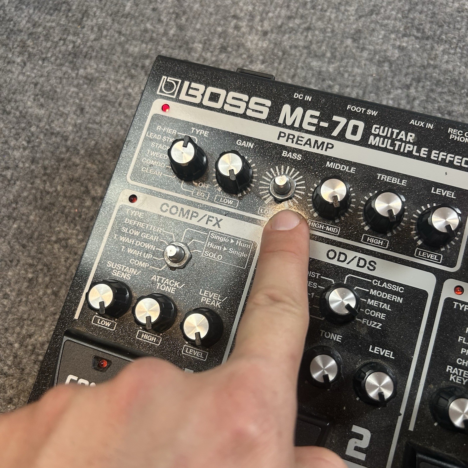 Boss ME-70 Multiple Effects Guitar Pedal Tested And Working No Cords