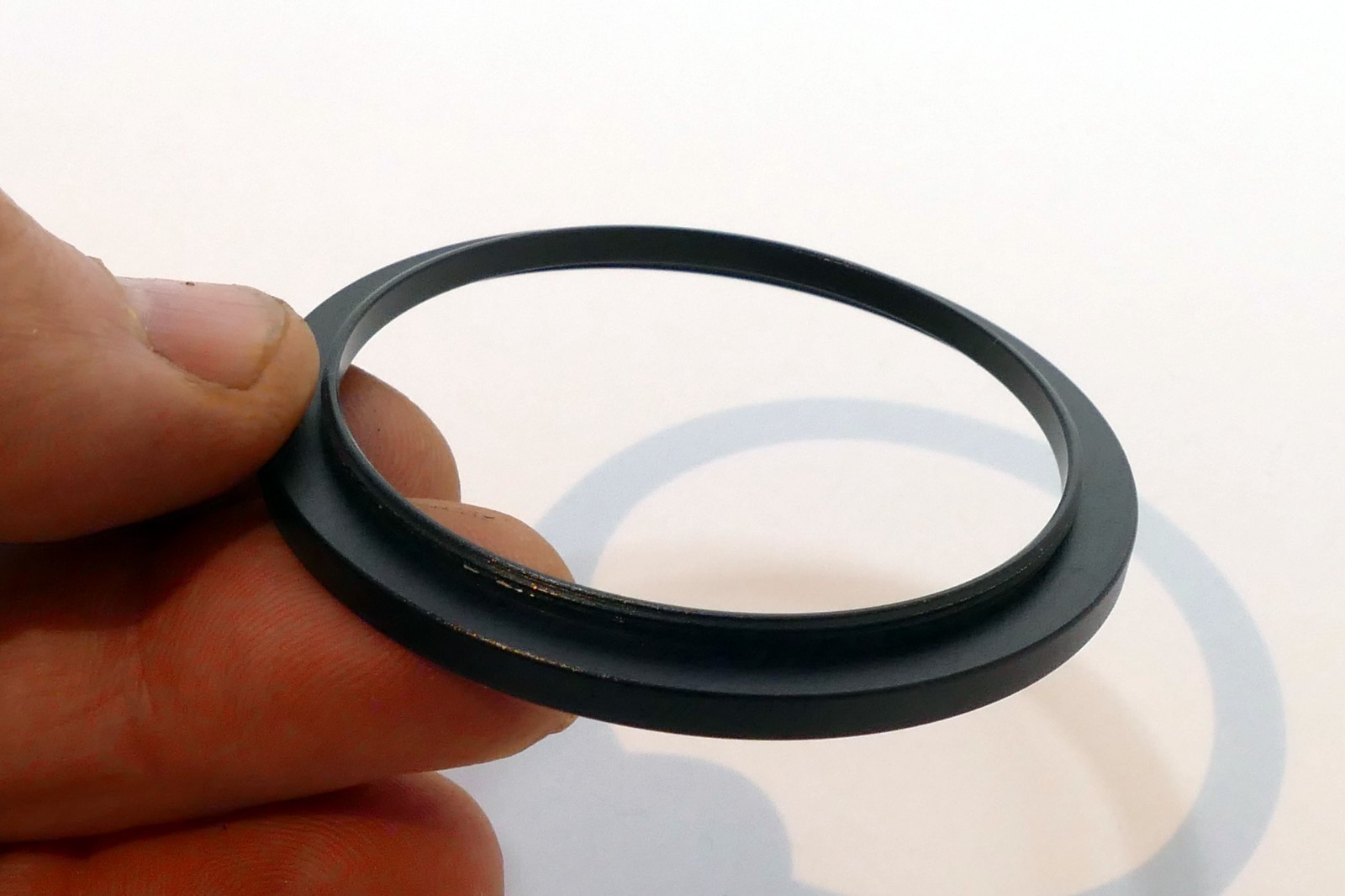 Lens adapter ring from 52mm to 58mm step-up metal threaded