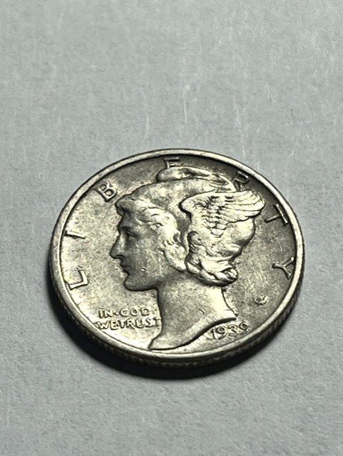 1939-D Mercury Dime/Silver/VF++ #16520-2