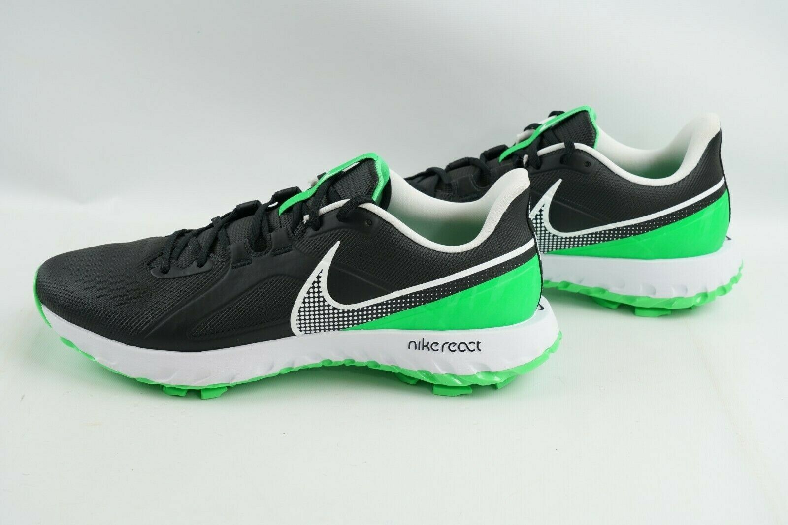 Nike React Infinity Pro Golf Shoes Black Green Spark CT6620-001 Mens Size 8