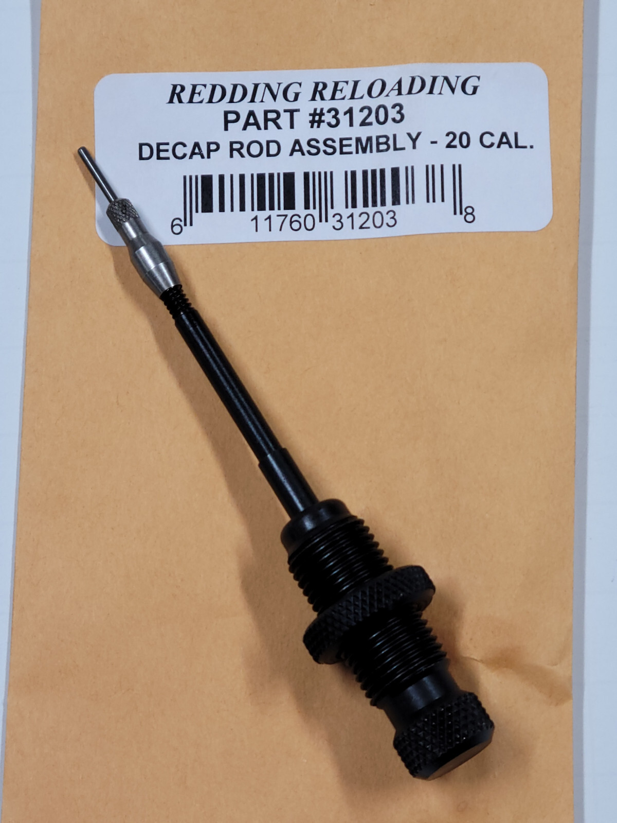 31203 REDDING DECAPPING ROD ASSEMBLY - 204 RUGER 20 TACTICAL - NEW - FREE SHIP