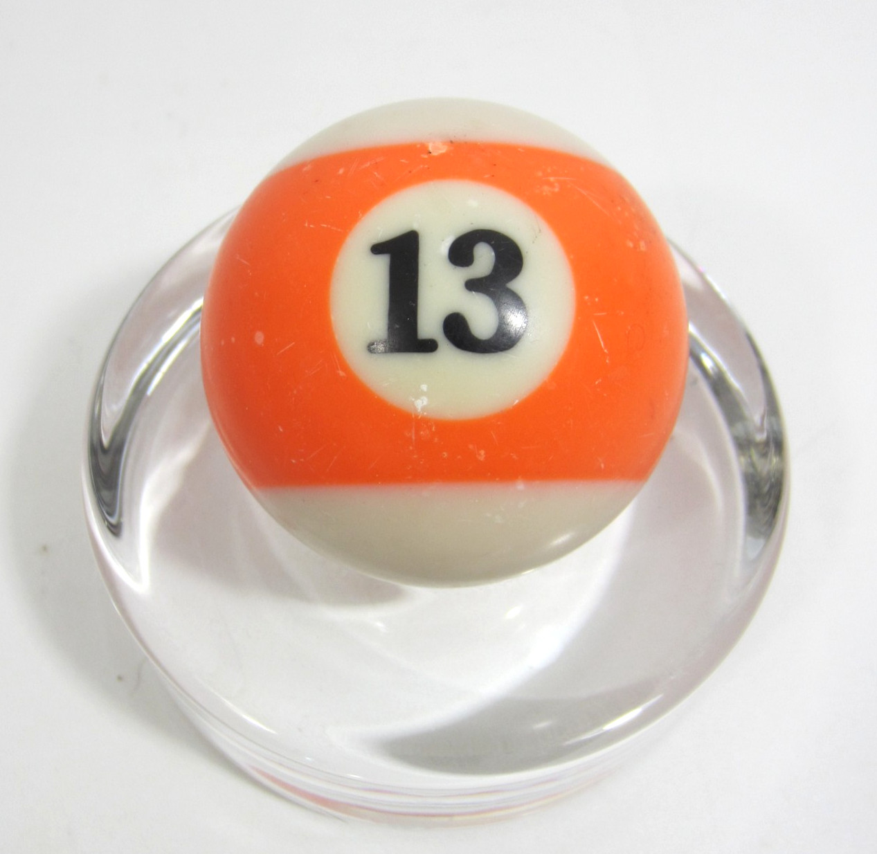 Vintage 2 1/4" Billiard Ball #13 Orange Stripe Pool Replacement Single