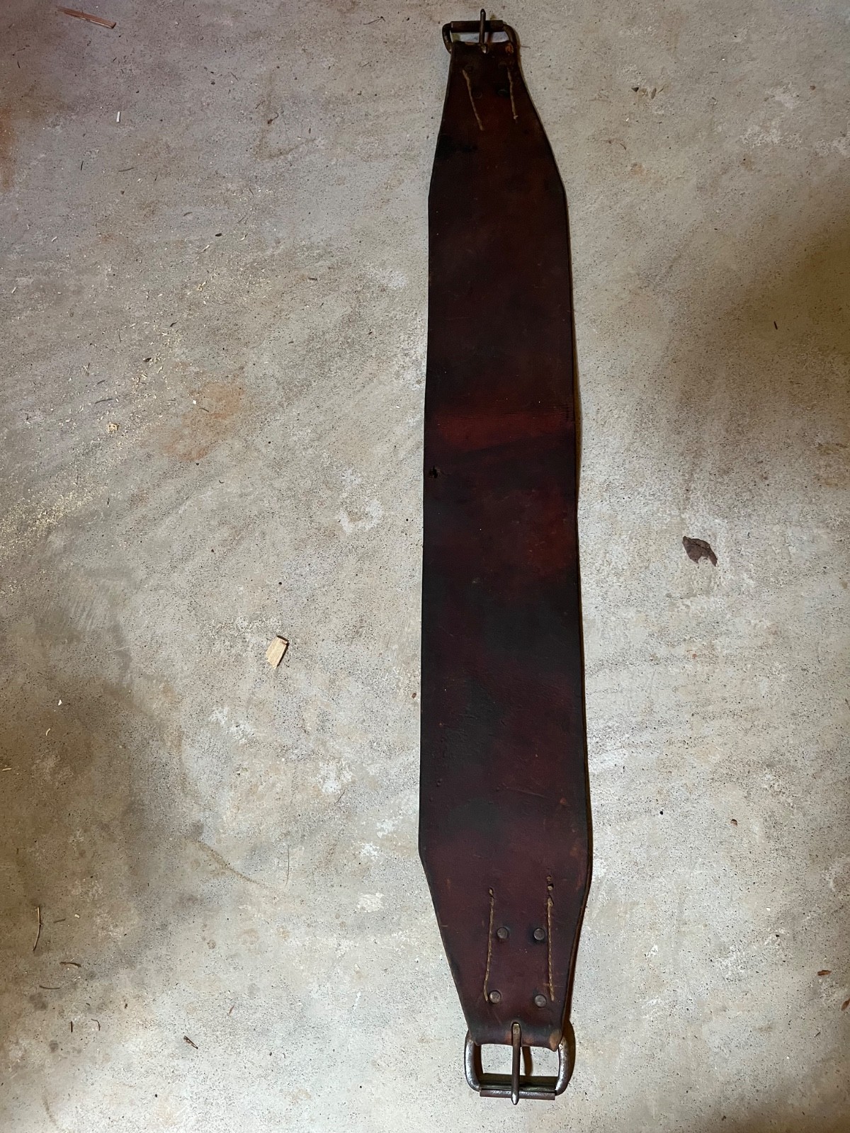 Roping Saddle Wide Back Cinch;  harness leather;