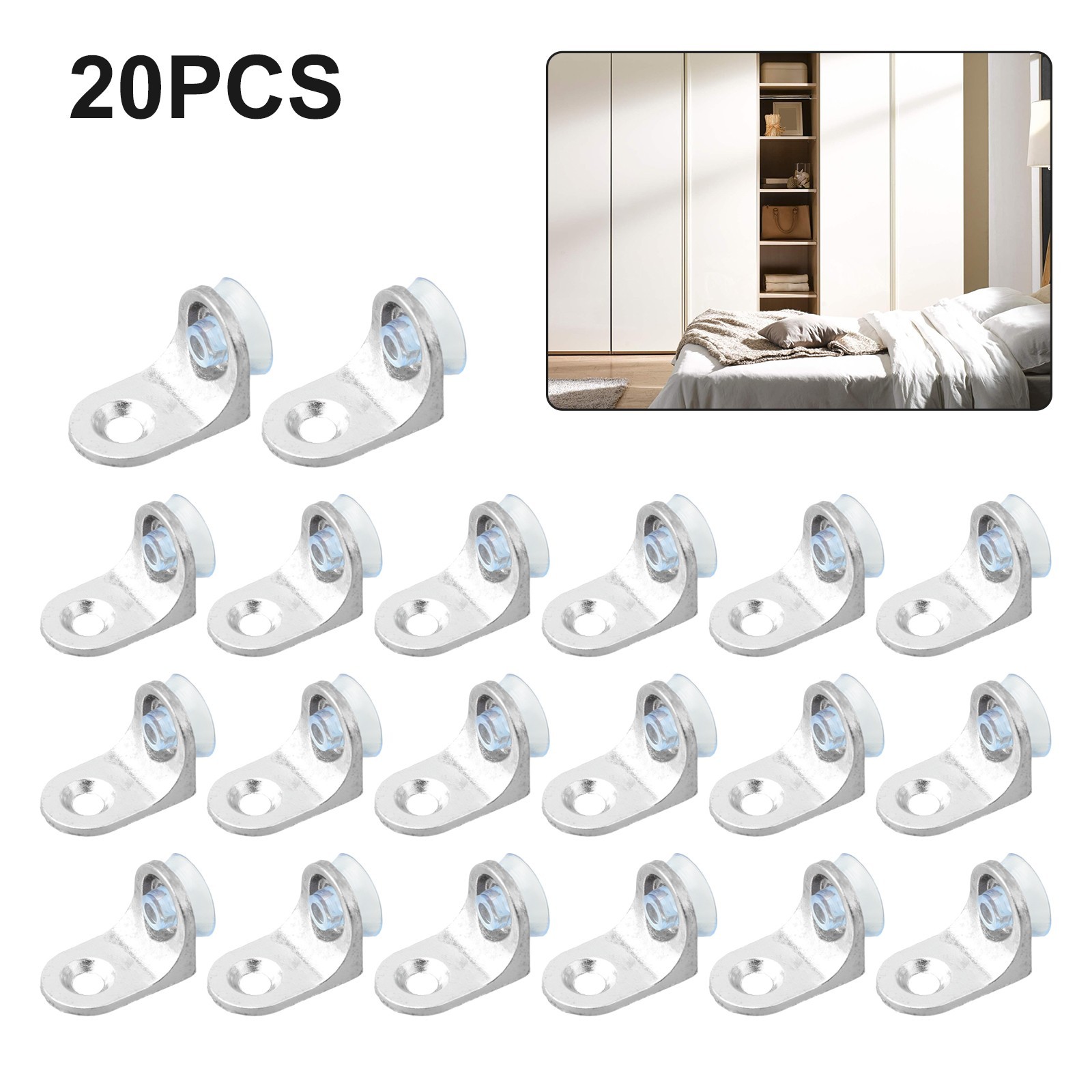 20 Pcs Shelf Support Cabinets Display Cabinets Glass Shelves Shelf Support