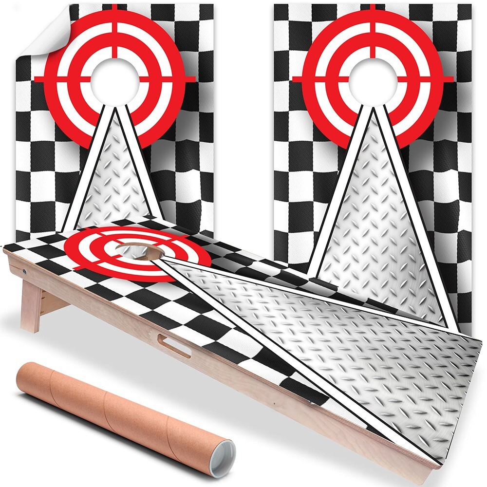 Racing Dreams Car Enthusiasts Cornhole Board Wraps and Decals Vinyl Sticker