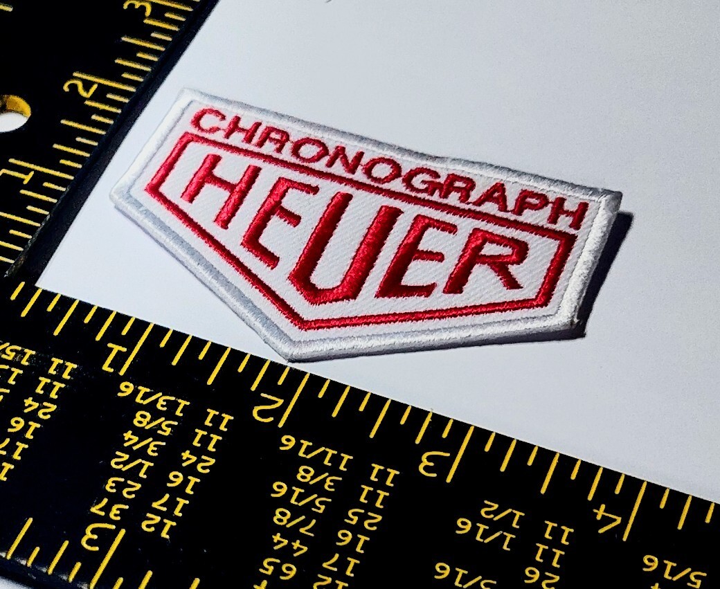 Authentic Heuer Tag Embroidered Iron On Sew Quality Patch Fast Shipping w/Trk#