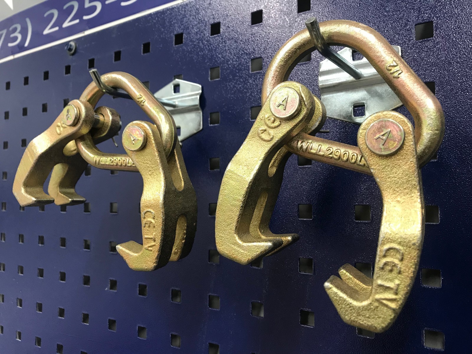 2 pieces Double Looper Claw Hooks Clamp Pull Auto Body Frame Machine tool