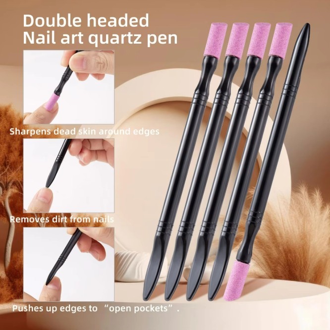 NEW Nail File Cuticle Stone Pusher Trimmer Nail Sanding Sticks Nail Buffing Tool