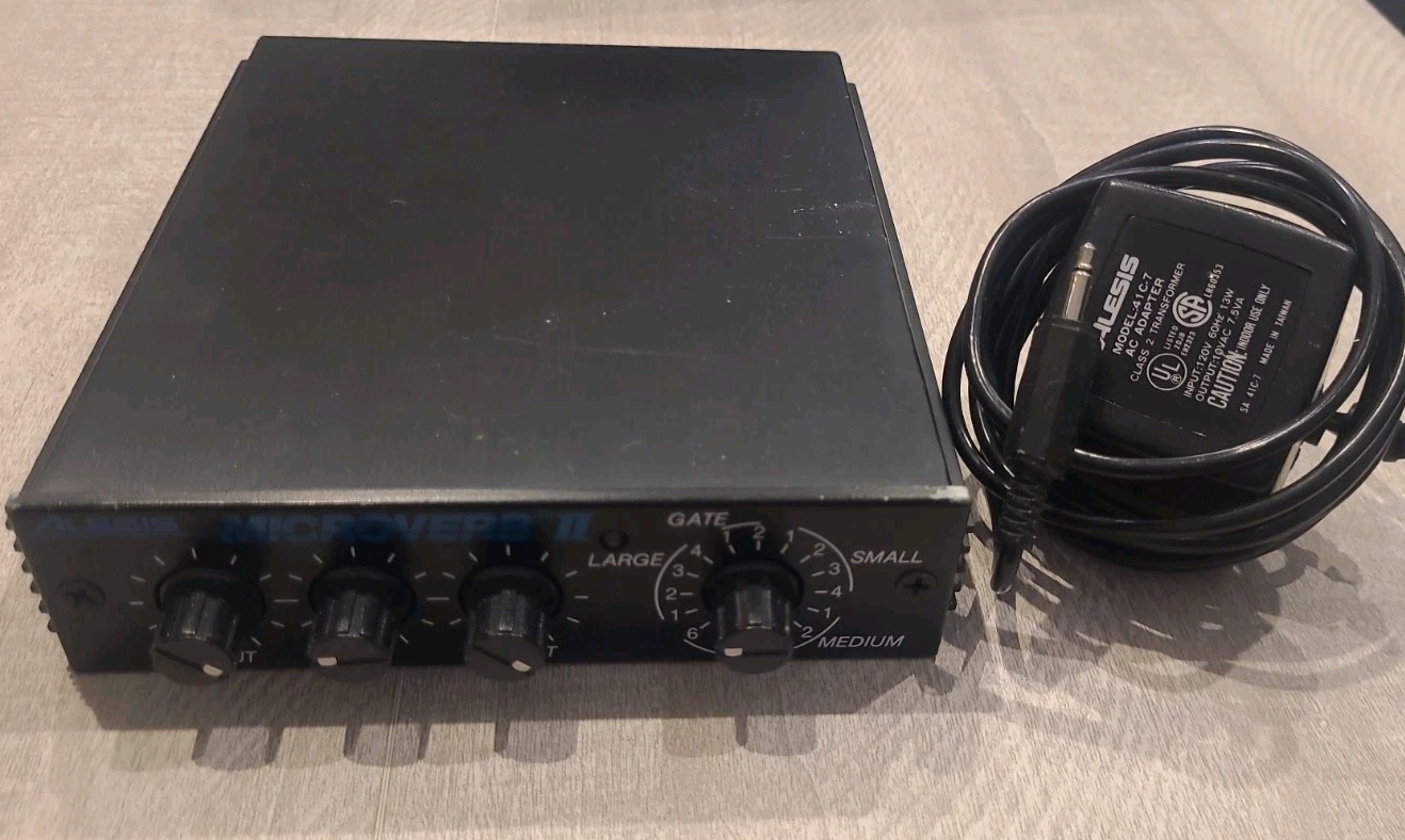 Alesis Microverb, 2-Channel Digital Reverb Effects Processor, w/ Orig Power Cord