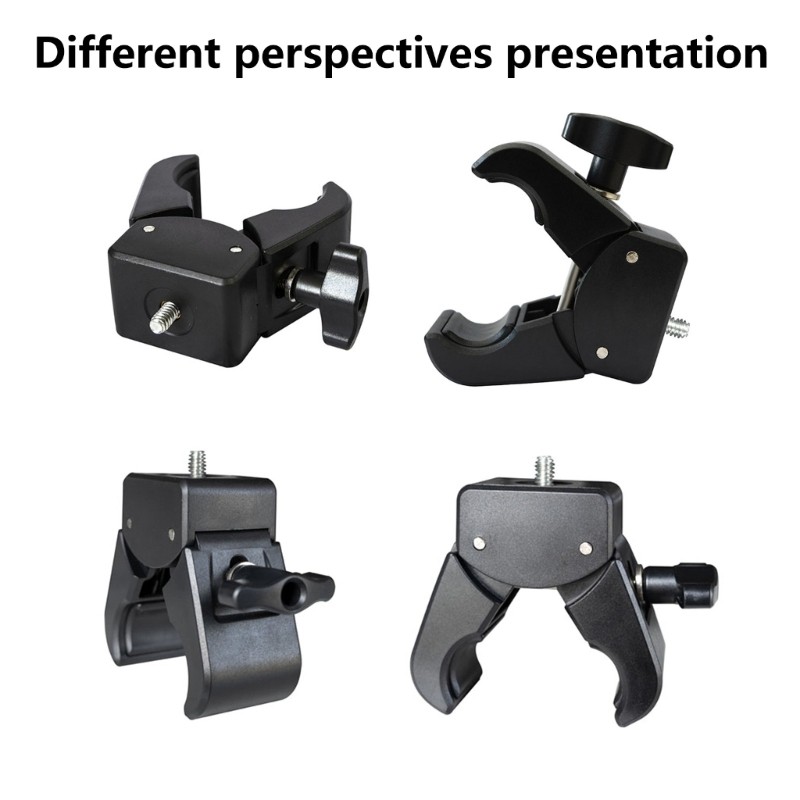 Professional Mounting Clamp Crabbing Clamp 1/4 Thread for Camera Photography