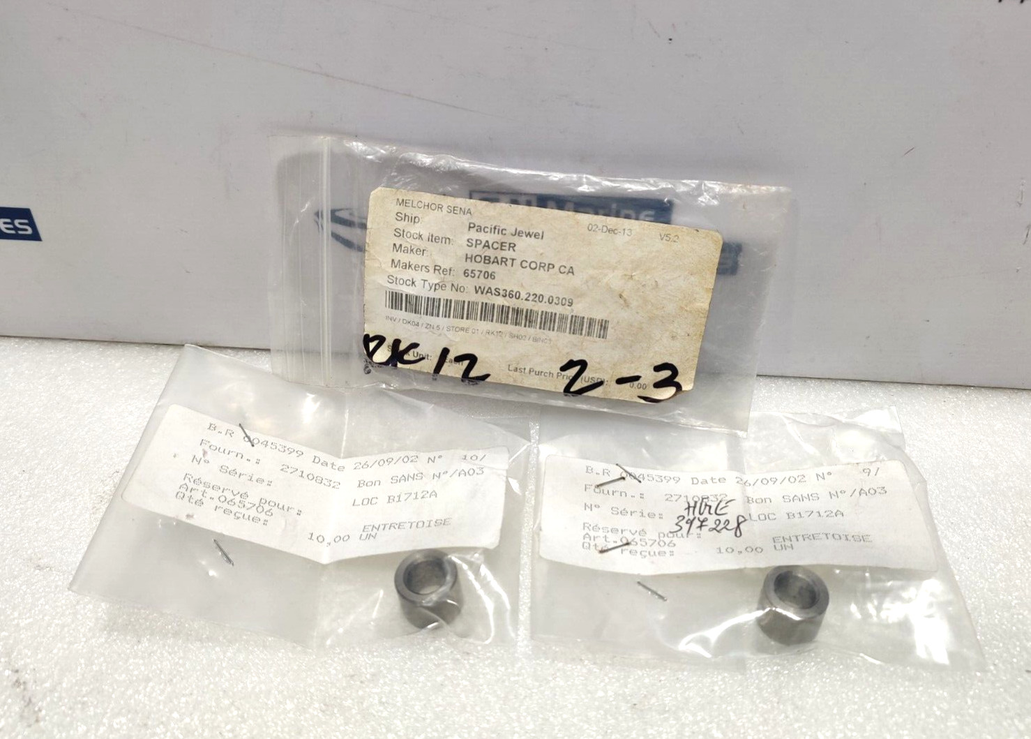 Hobart 65706 Spacer 2 Pcs / Lot