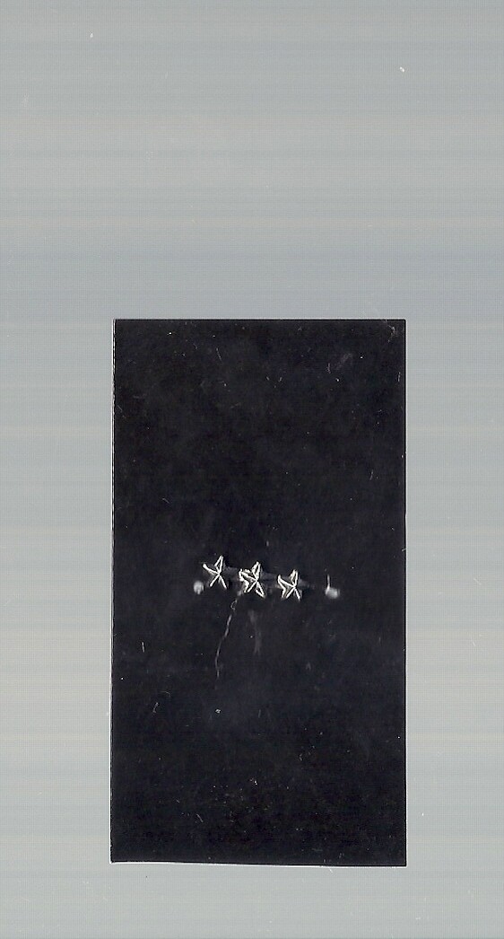 Three silver star device attachment  3/16 inch size