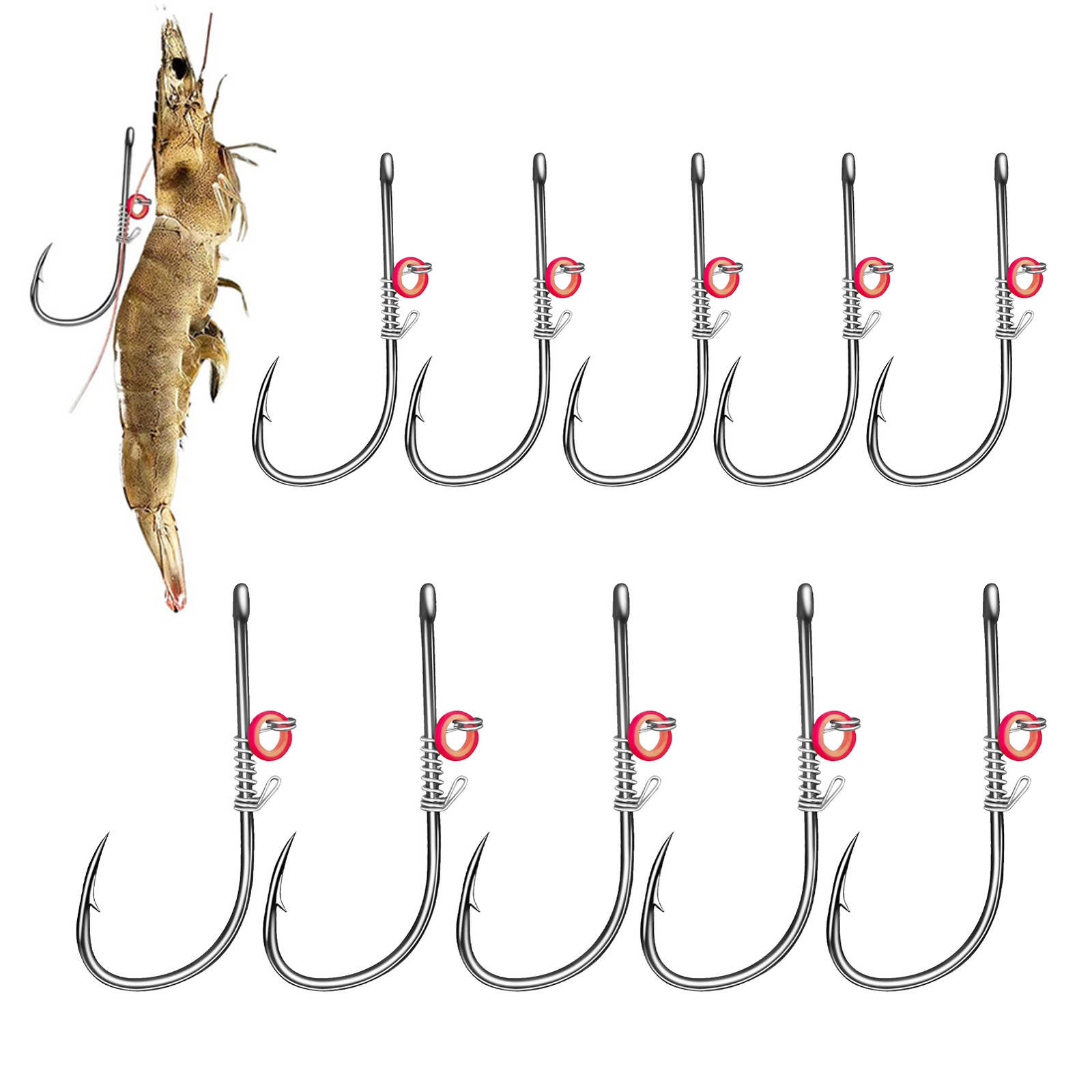 Portable Catfish Hooks Carbon Steel Fishing Hooks with Holes Fishing Hooks