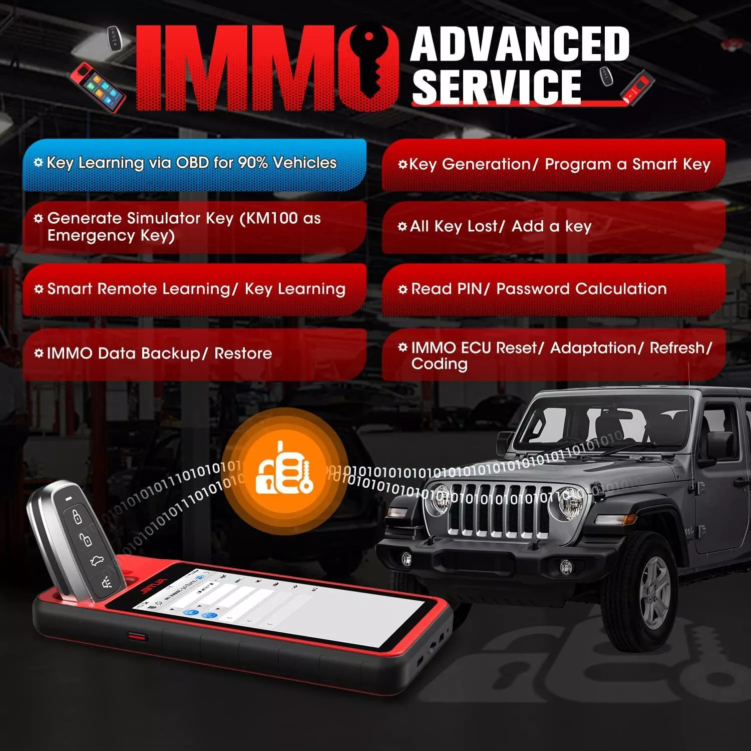 2026 Autel MaxiIM KM100 KM100E Key Fob Programming Tool Programmer Immobilizer