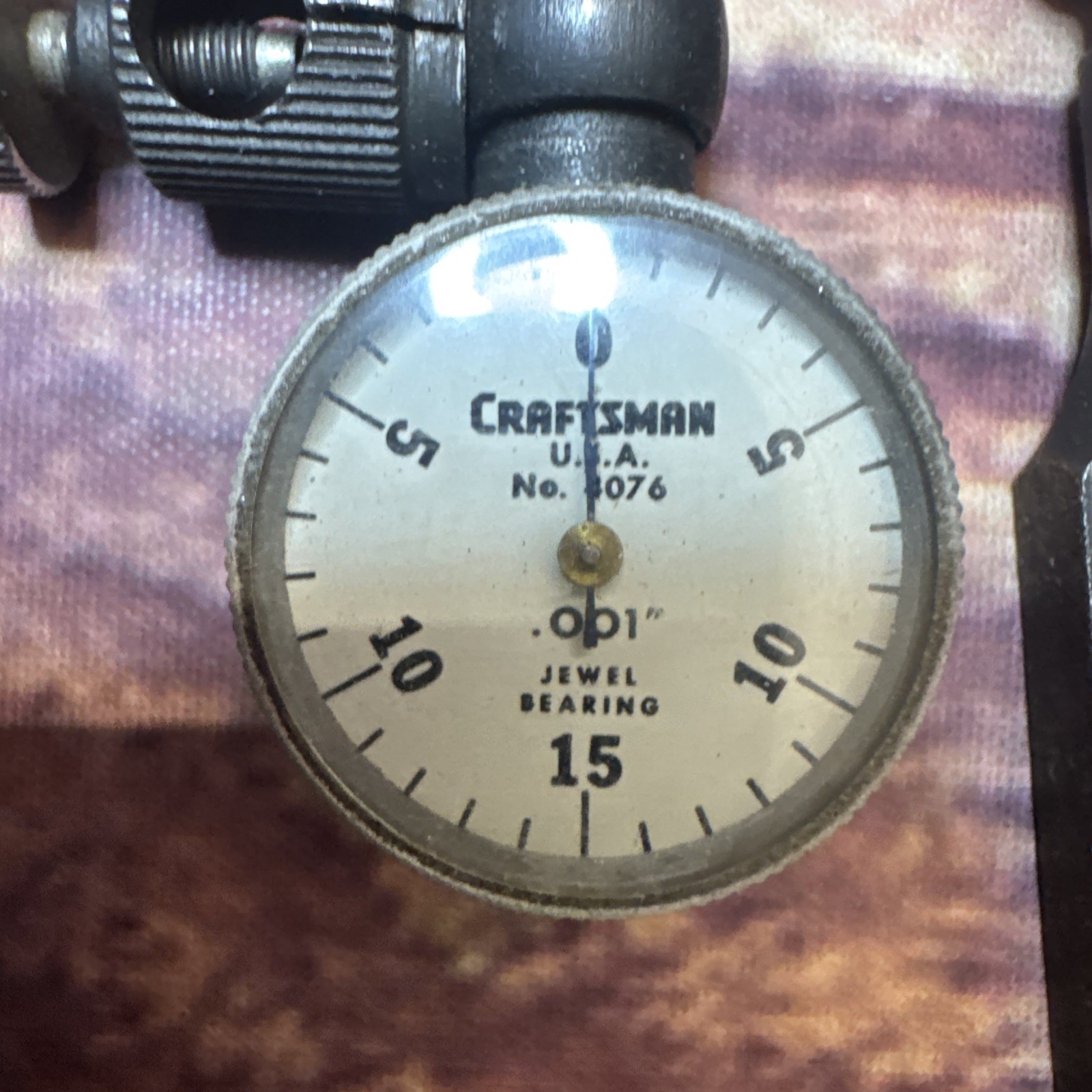 Craftsman Dial test Indicator 4076 Machinist Toolmaker Feeler Gage