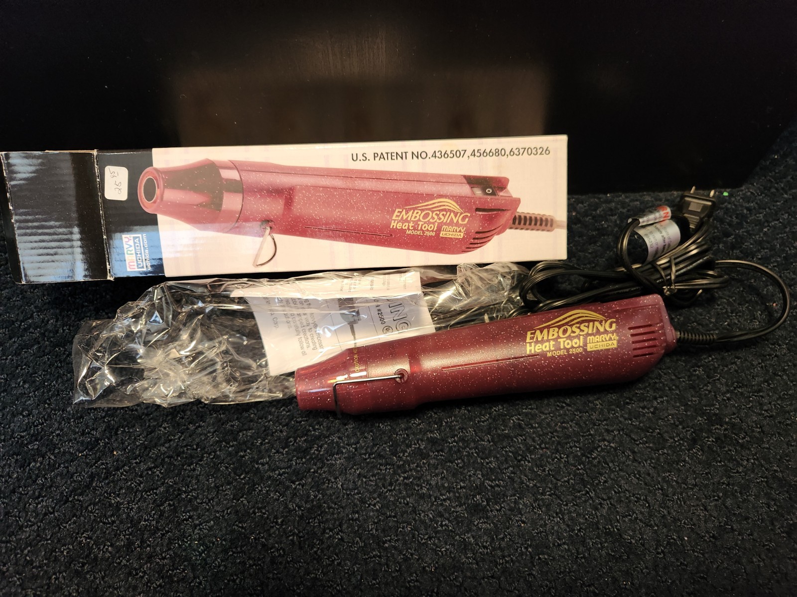 *NEW* EMBOSSING HEAT GUN TOOL Marvy Uchida MODEL 2500 - verified works