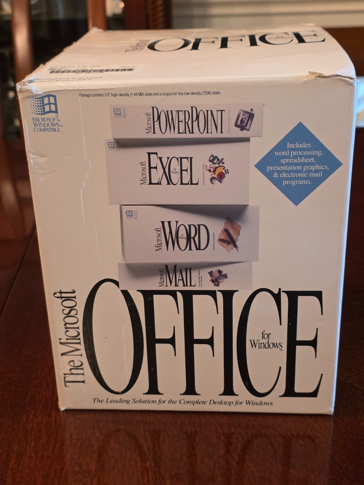 The Microsoft Office 3.0 (1992) WINDOWS 3.5" Vintage Word Excel PowerPoint Mail