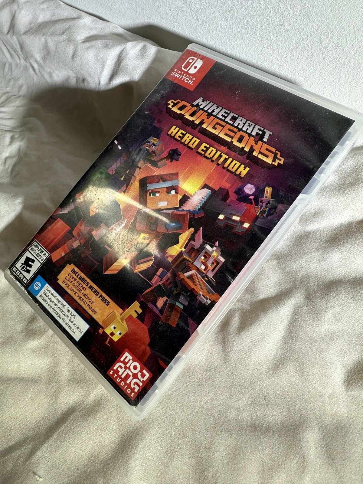 Nintendo Switch Minecraft Dungeons Hero Edition Case Only OEM