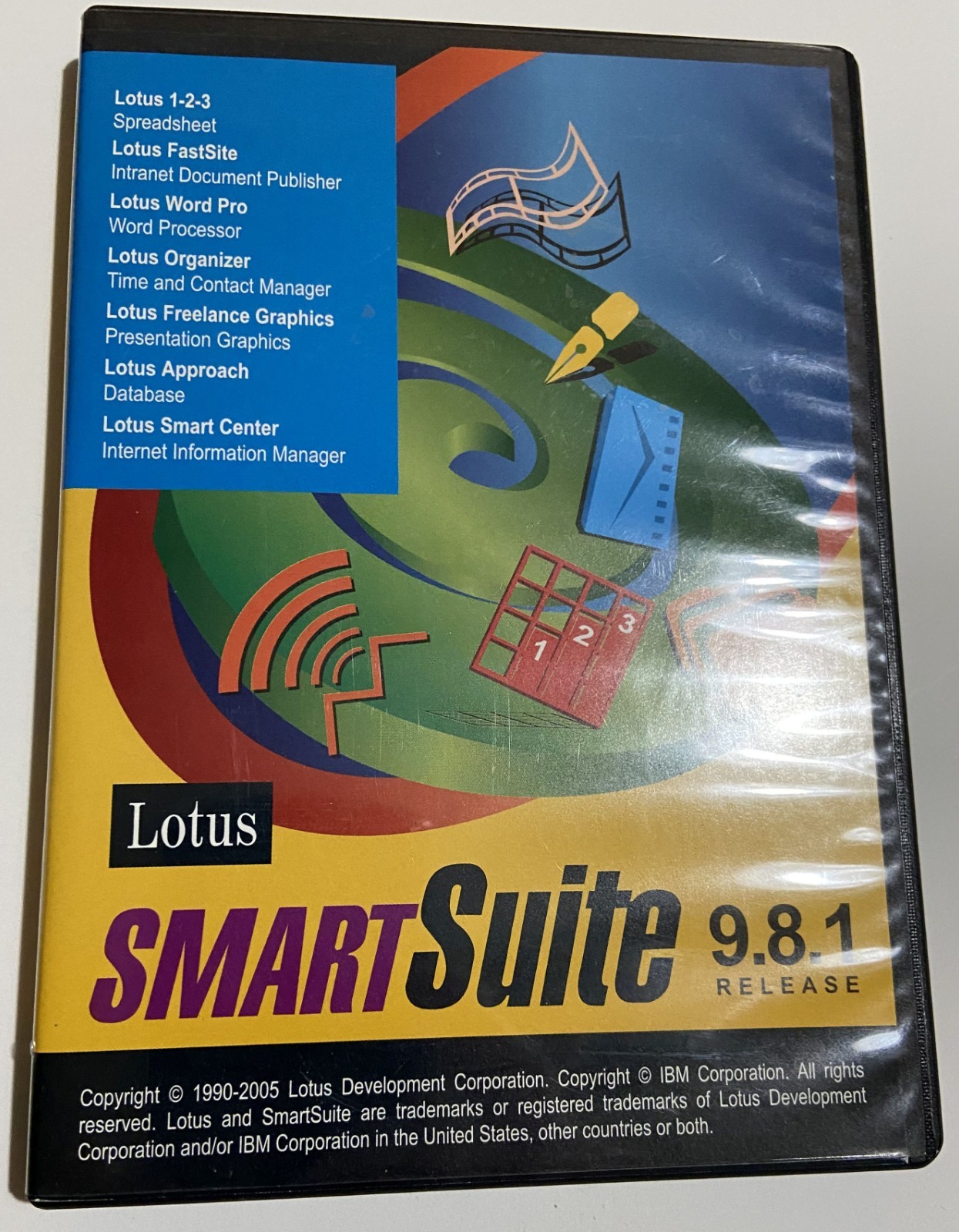 Lotus SmartSuite 9.8.1, 32-bit, compatible with Windows 10/11