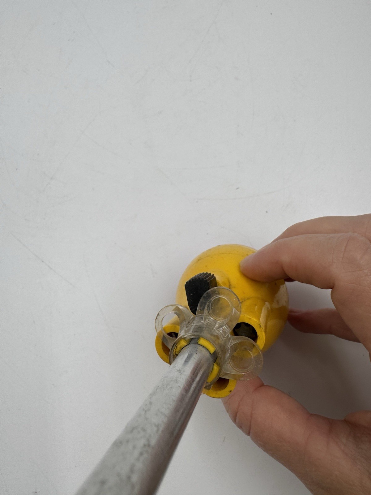Screwball Ratchet Driver with 4 End Attachments Used